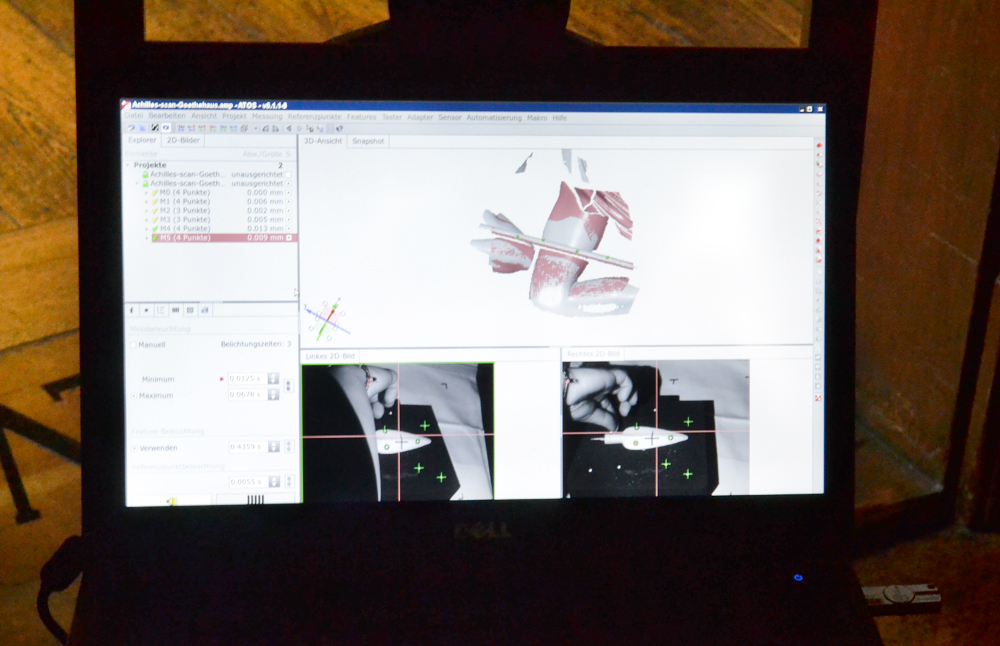 Die Spitze der Lanze, Software-Darstelllung als 3D-Modell, © Klassik Stiftung Weimar