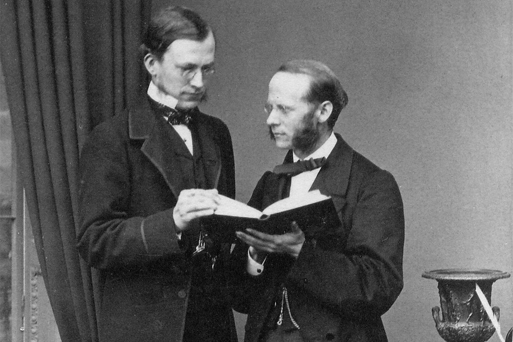 Carl Ruland (links) mit Dr. Ernst Becker Carl Ruland (links) mit Dr. Ernst Becker, © Lotte Hoffmann-Kuhnt