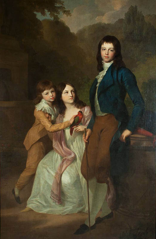 Johann Friedrich August Tischbein, Gruppenbildnis der Kinder des Herzogs Carl August von Sachsen-Weimar-Eisenach, 1798, Klassik Stiftung Weimar