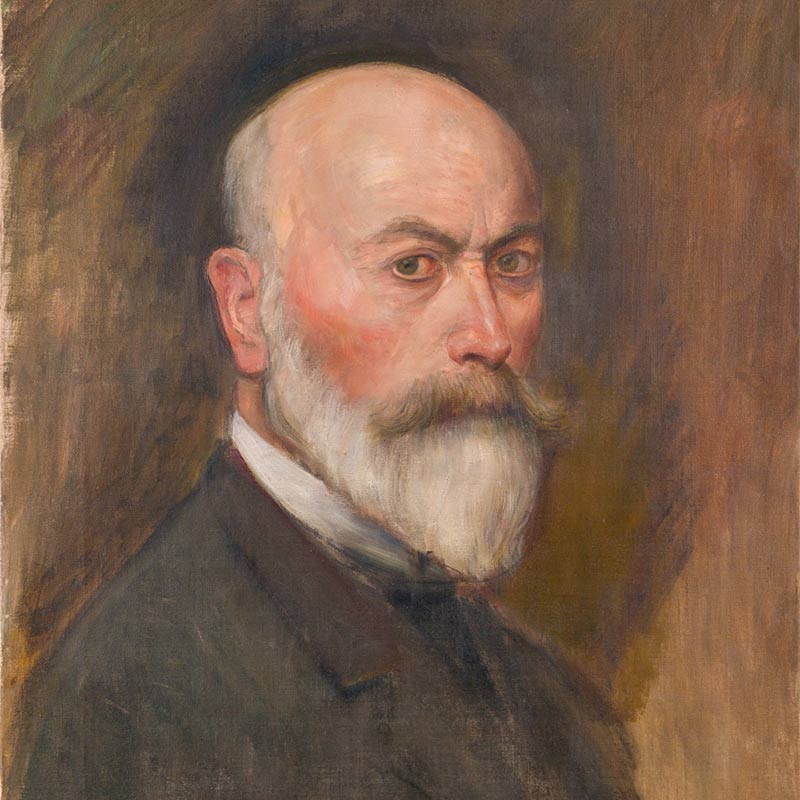 Friedrich Albert Schmidt, Selbstporträt Friedrich Albert Schmidt, Selbstporträt, August 1913, Klassik Stiftung Weimar, Kunstsammlungen, © Klassik Stiftung Weimar, Foto: Alexander Burzik
